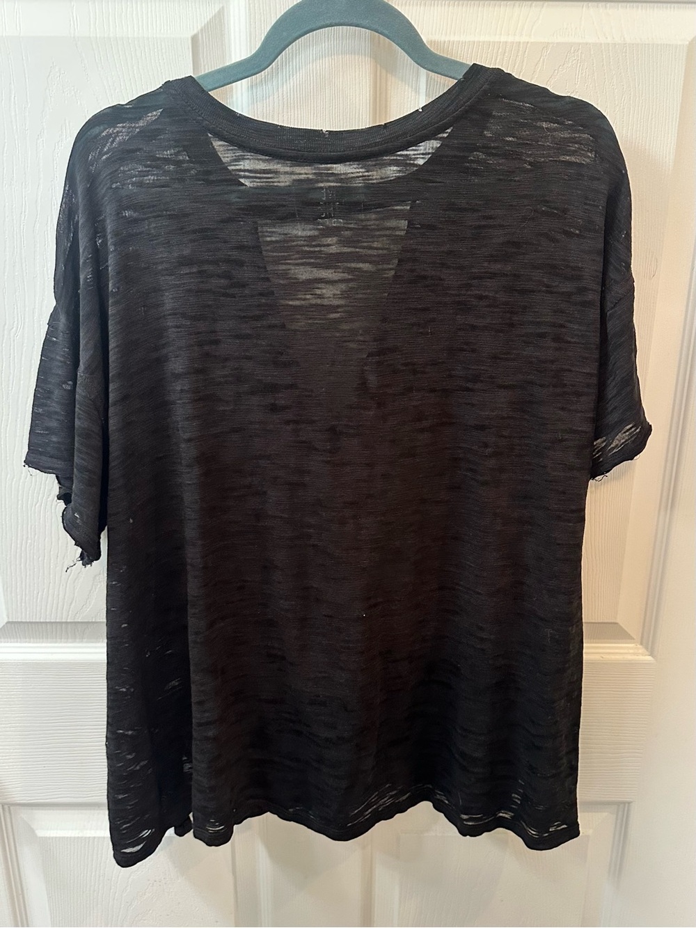 WeThe Free Black V‑Neck Short Sleeve Top - Picture 3 of 3